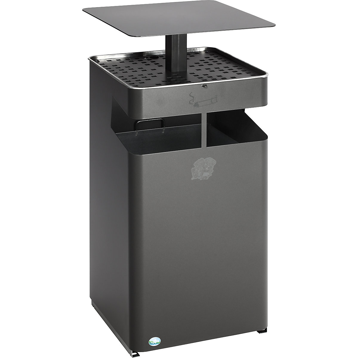 Colector de deșeuri/scrumieră, cu acoperiș – VAR