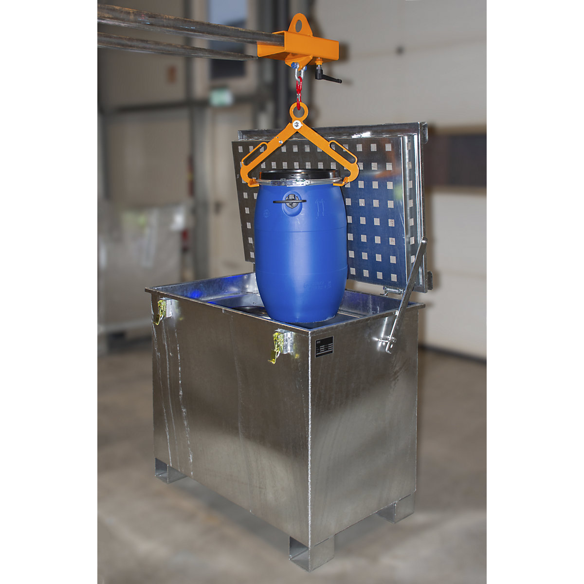 Recipiente de armazenagem para baterias/pilhas de iões de lítio – eurokraft pro (Imagem do produto 3)-2