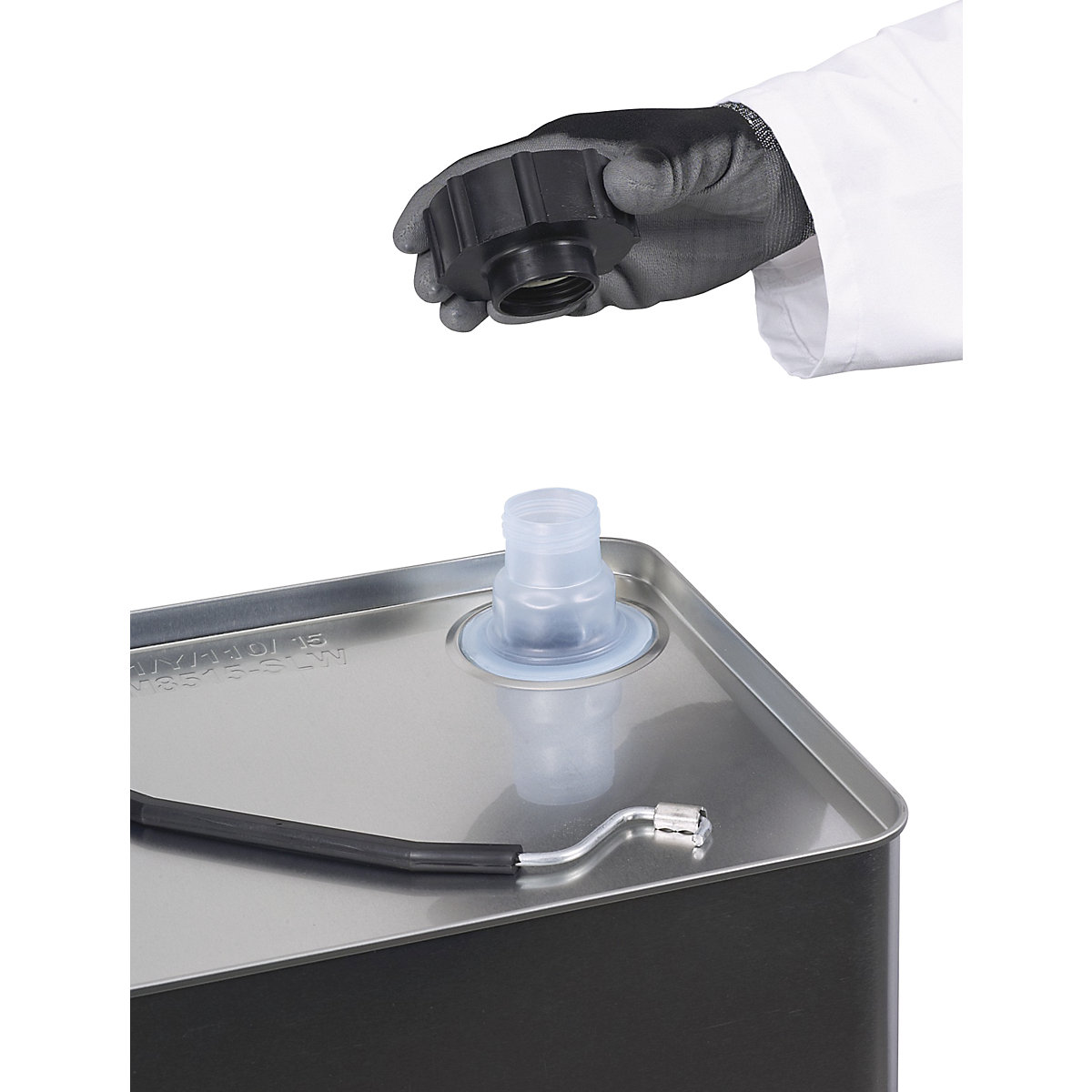 Bomba em aço inoxidável para solventes, funcionamento manual (Imagem do produto 13)-12