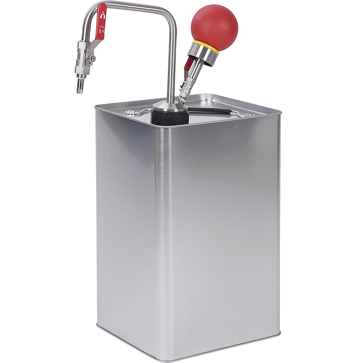 Bomba em aço inoxidável para solventes, funcionamento manual (Imagem do produto 16)-15