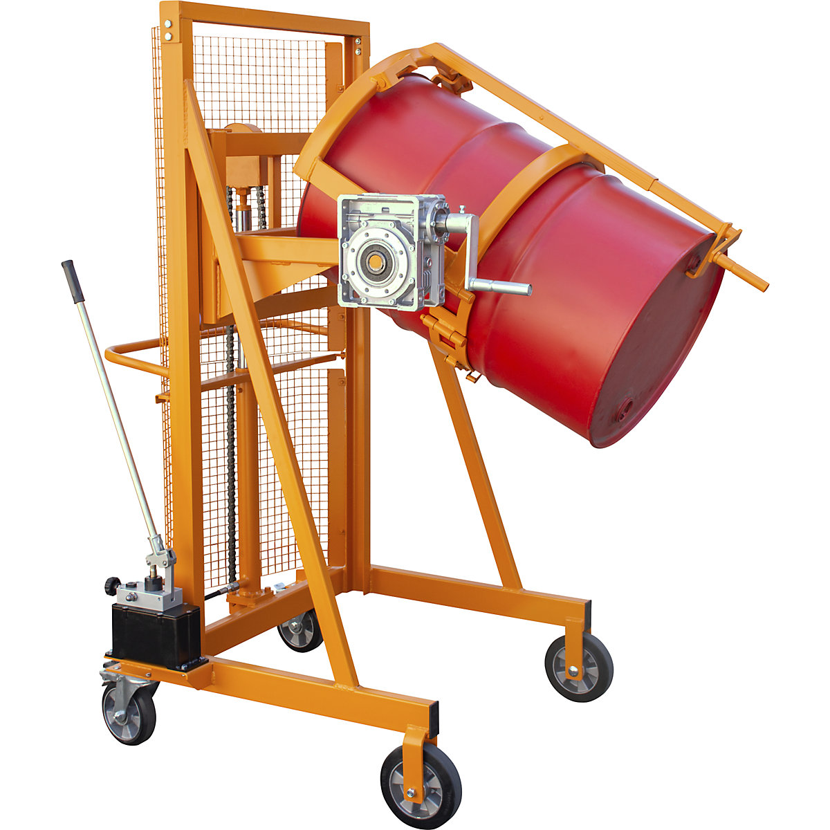 Aparelho de elevação e de basculamento de bidões Liftomat L/M – eurokraft pro (Imagem do produto 2)-1