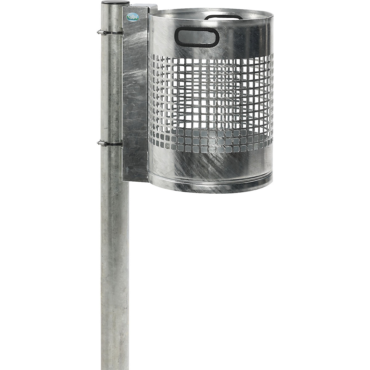 Recipiente do lixo para exterior com tubo de suporte - VAR