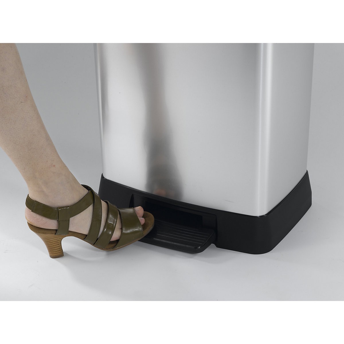 Balde do lixo com pedal DECOBIN, retangular (Imagem do produto 3)-2