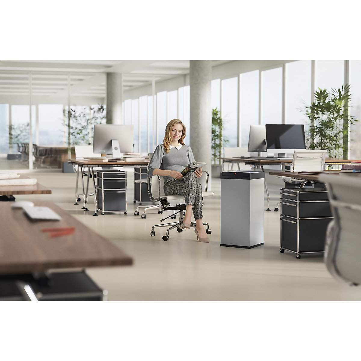 Caixote do lixo com tampa oscilante BIG-BOX SWING – Hailo (Imagem do produto 8)-7