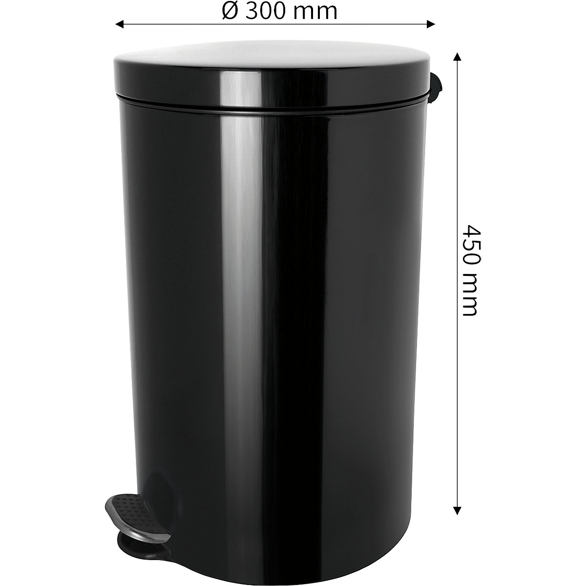 Coletor de lixo com pedal e tecnologia de iões de prata – helit (Imagem do produto 2)-1
