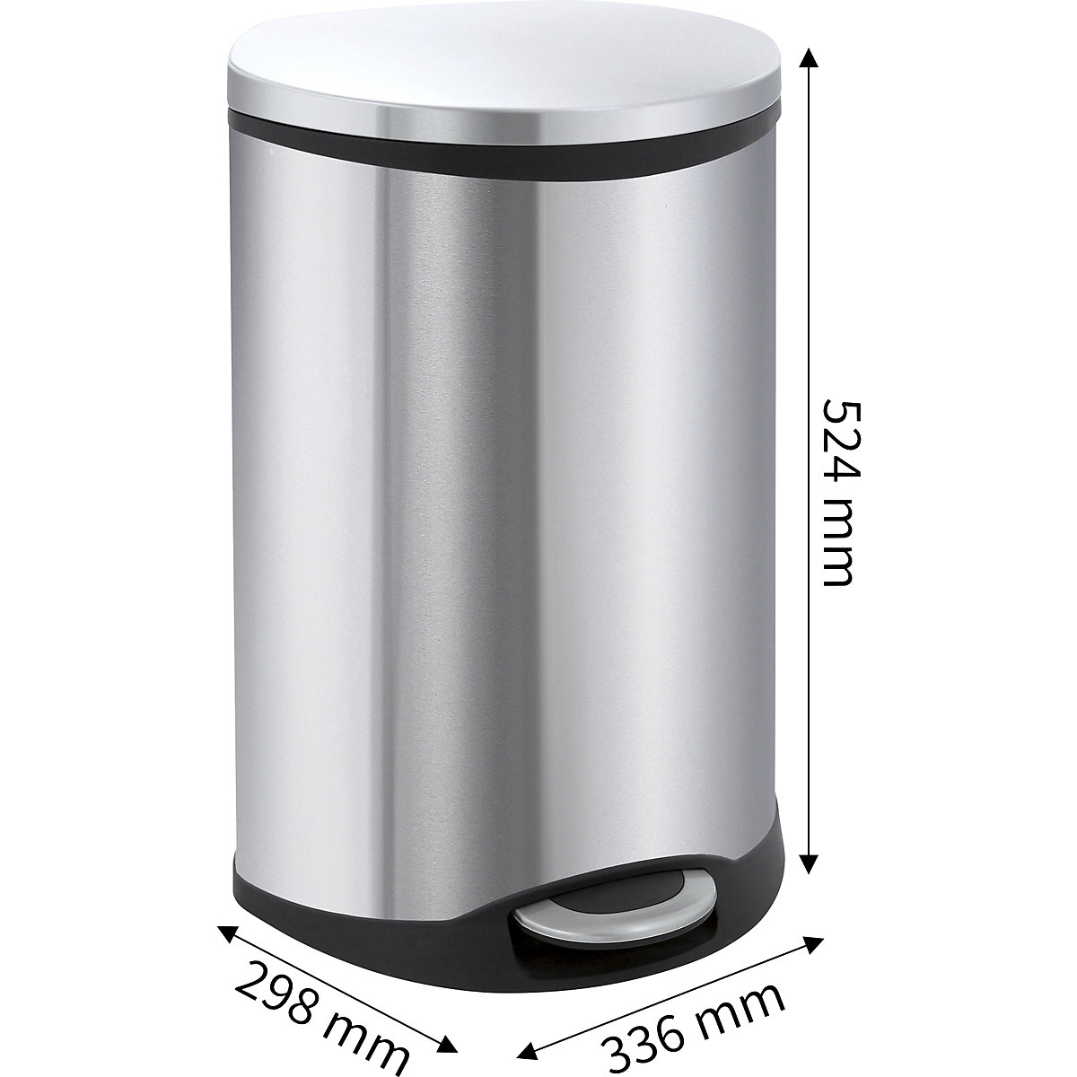 Coletor de lixo com pedal, em forma de concha – EKO (Imagem do produto 5)-4