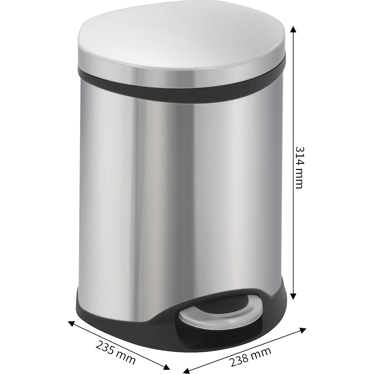 Coletor de lixo com pedal, em forma de concha – EKO (Imagem do produto 5)-4