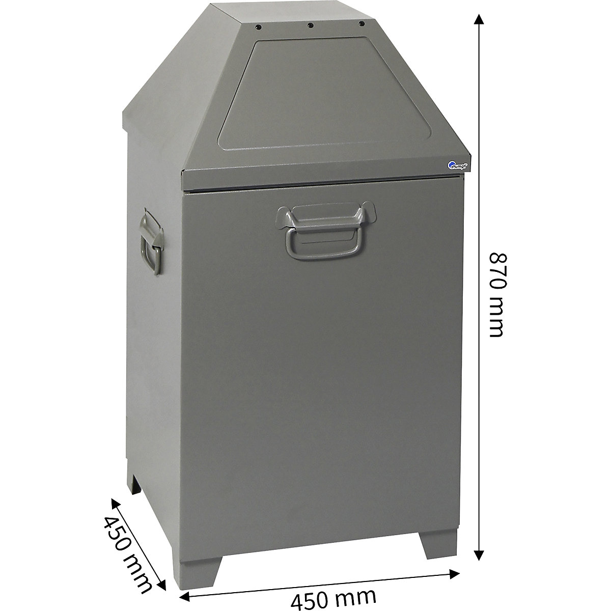 Recipiente de lixo, 80 l, retardador de fogo (Imagem do produto 8)-7