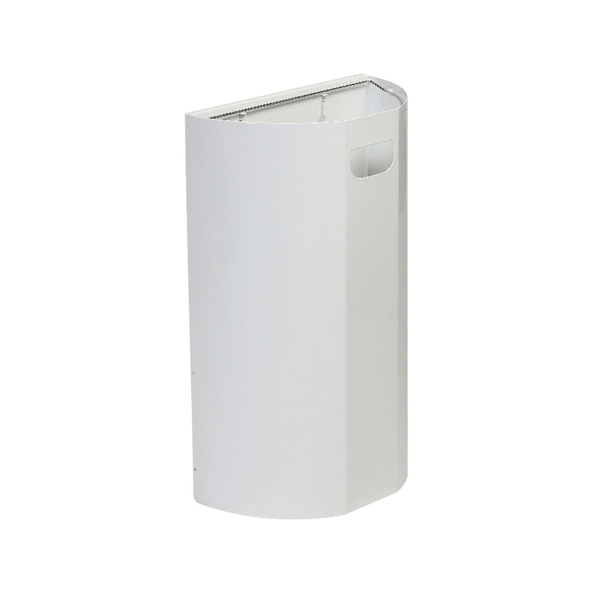 Recipiente de lixo de parede, semirredondo – Probbax (Imagem do produto 3)-2