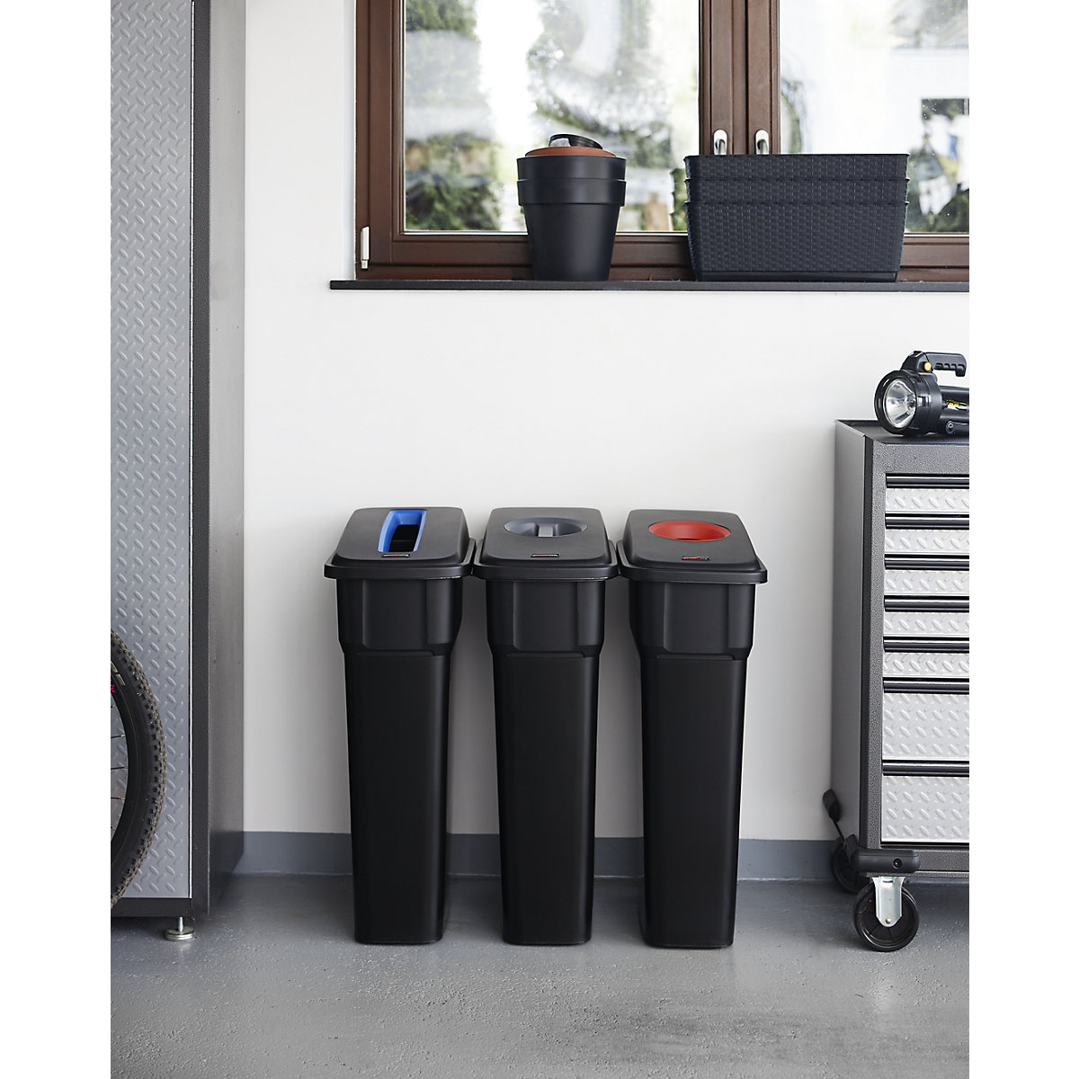 Coletor de materiais recicláveis SELECTO, conjunto de 3 – rothopro (Imagem do produto 3)-2