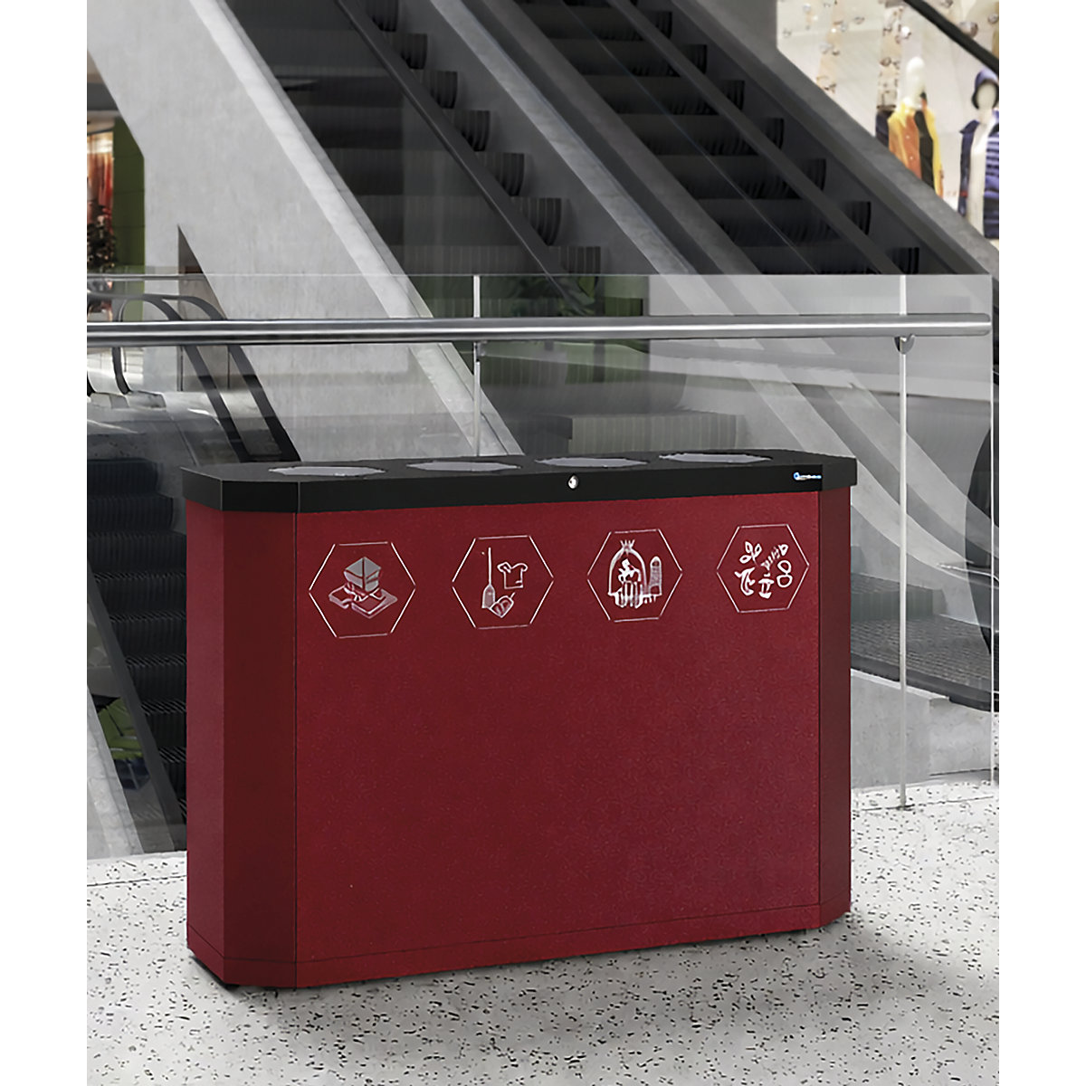 Coletor de materiais recicláveis Sixco swing (Imagem do produto 4)-3