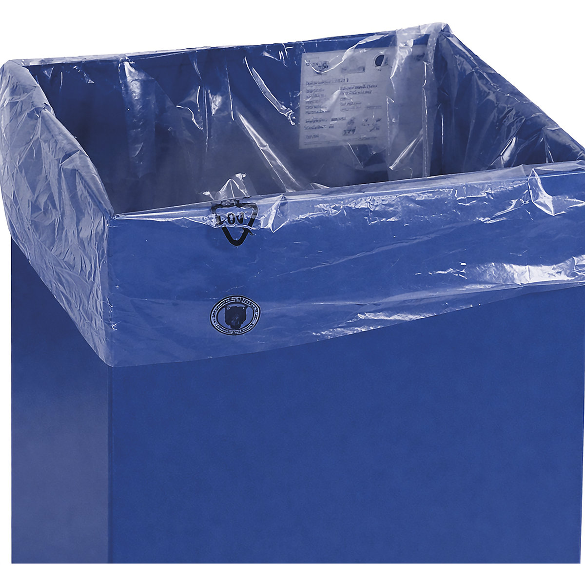 Coletor de materiais recicláveis com tampa de inserção (Imagem do produto 6)-5