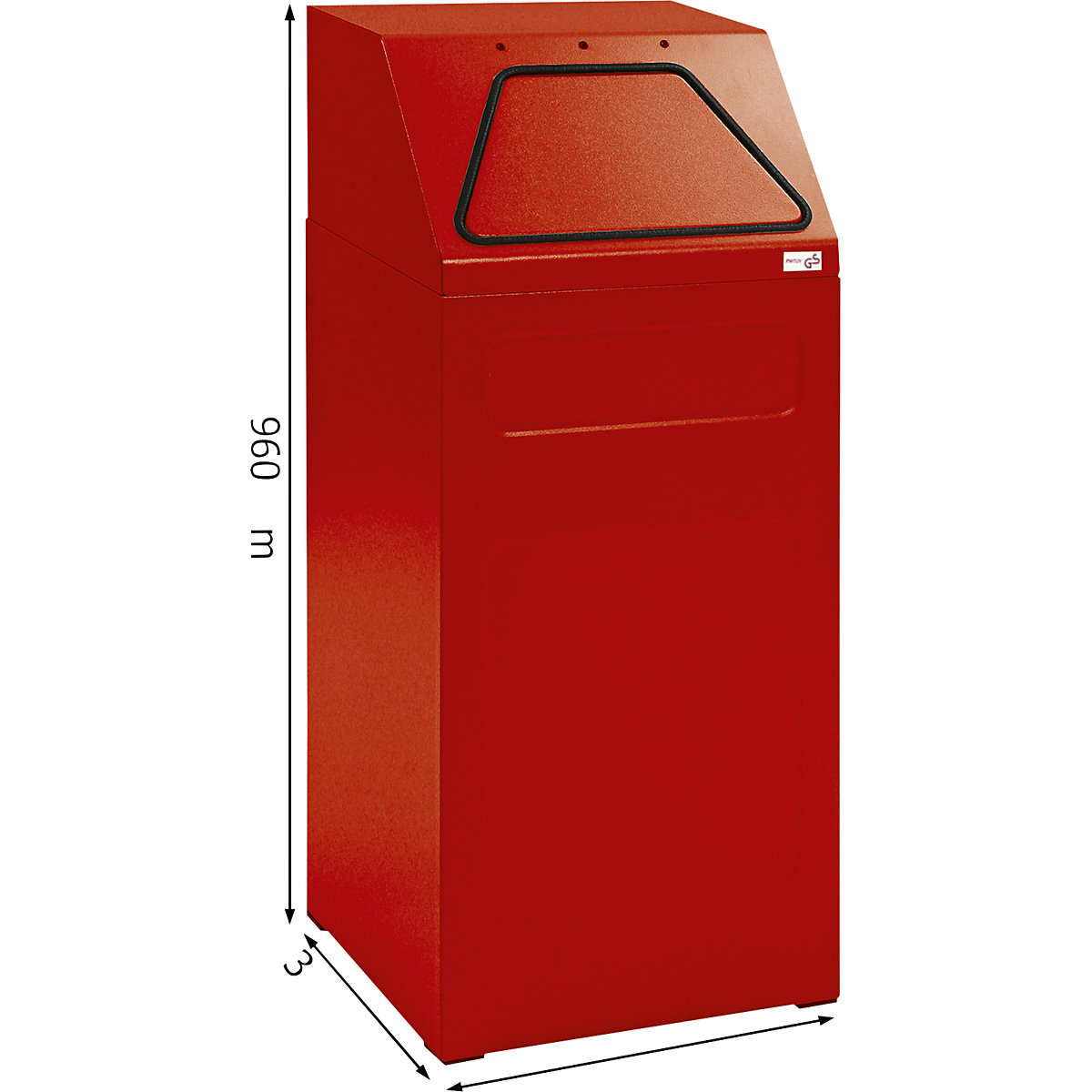 Coletor de materiais recicláveis, ignífugo (Imagem do produto 3)-2