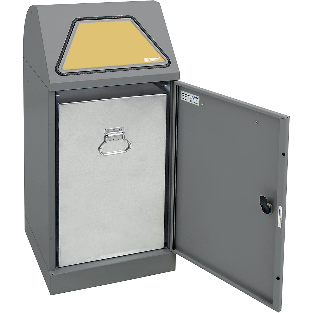 Coletor de materiais recicláveis, tampa de entrada manual (Imagem do produto 18)-17