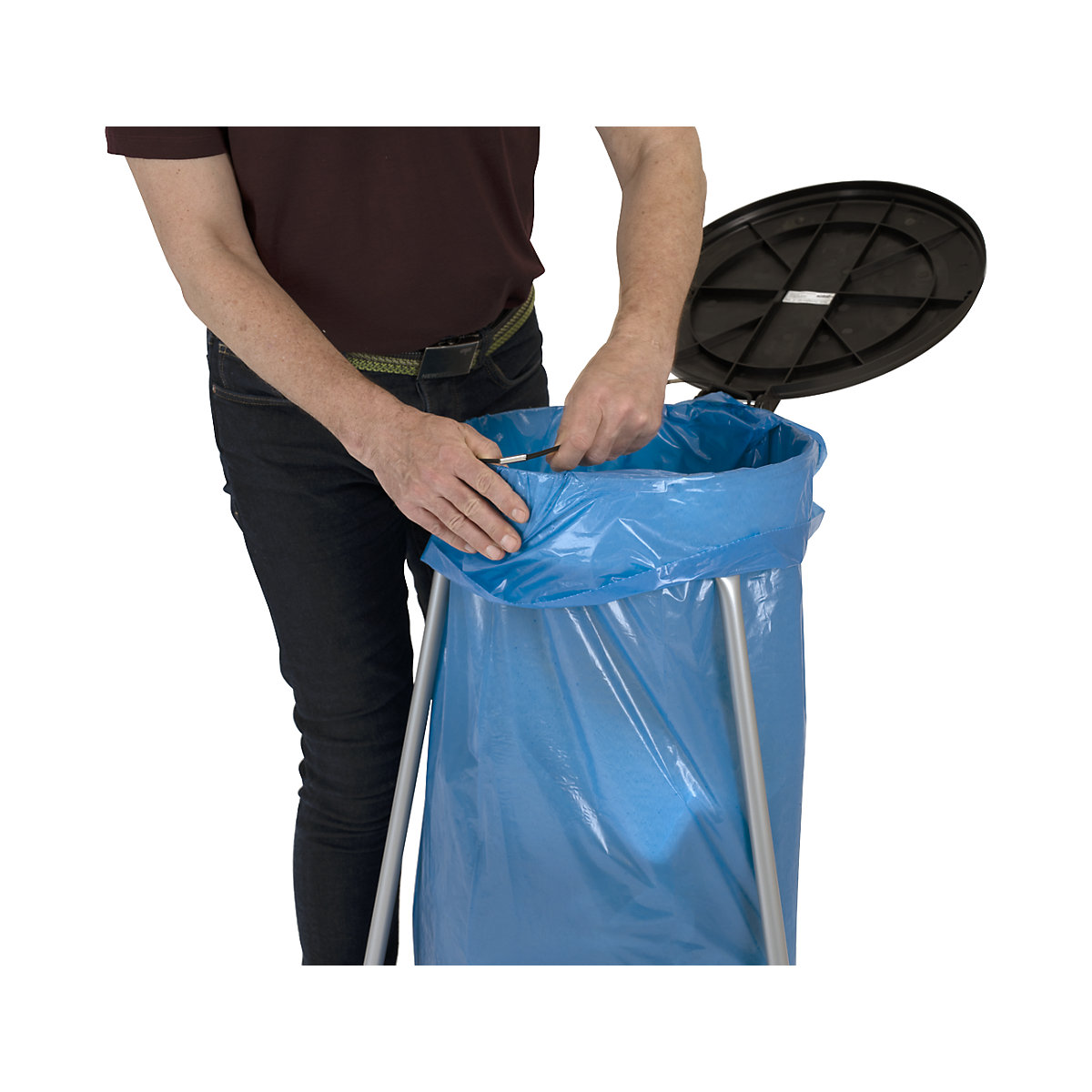 Sacos de lixo, 100% PEDB PCR, 120 l – eurokraft basic (Imagem do produto 27)-26