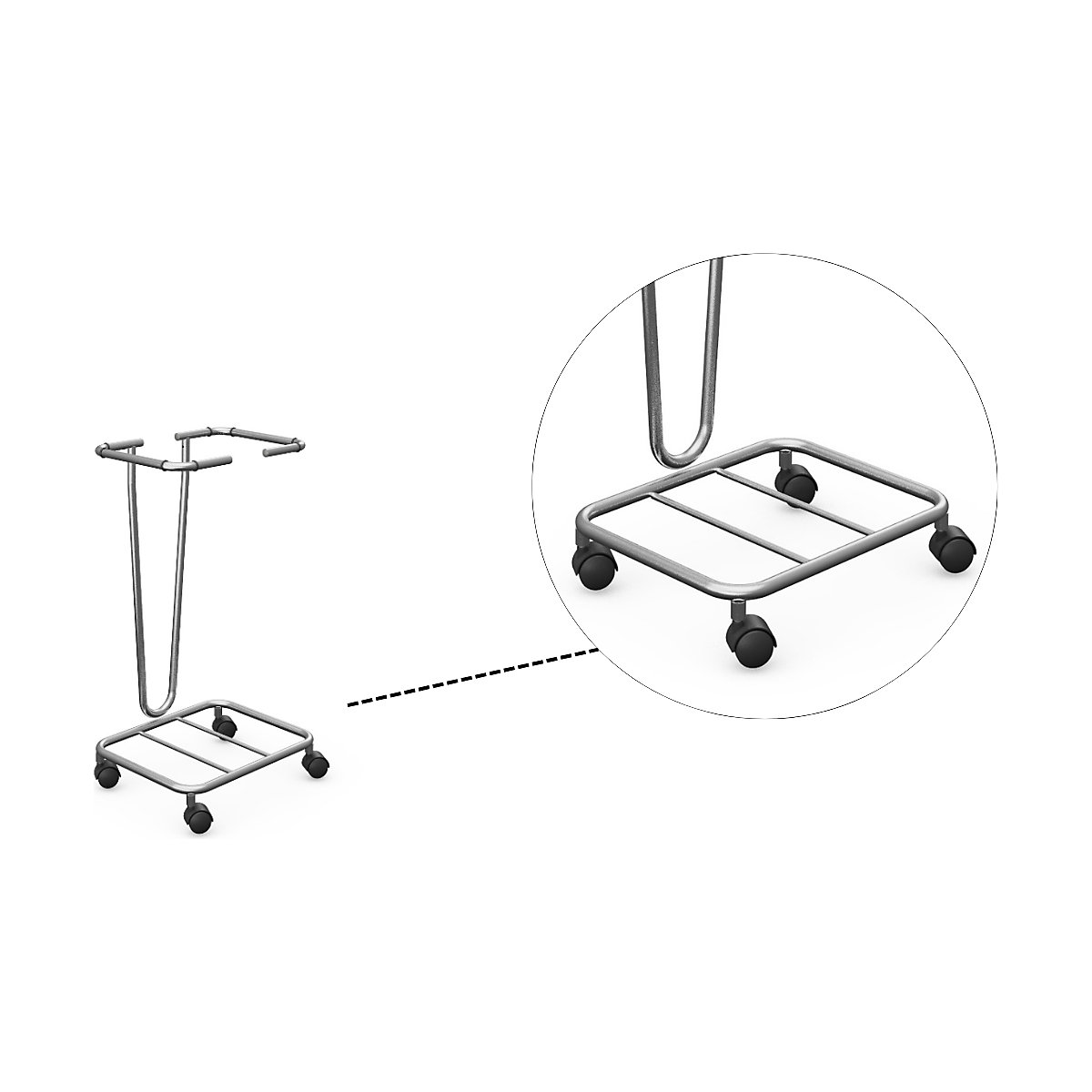 Suporte para sacos do lixo sem tampa (Imagem do produto 6)-5