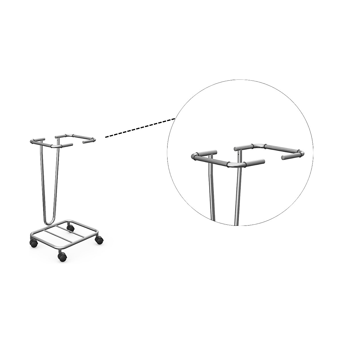 Suporte para sacos do lixo sem tampa (Imagem do produto 7)-6