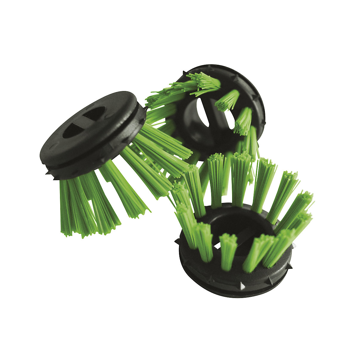 Escova redonda para esteiras em borracha anelares – Miltex