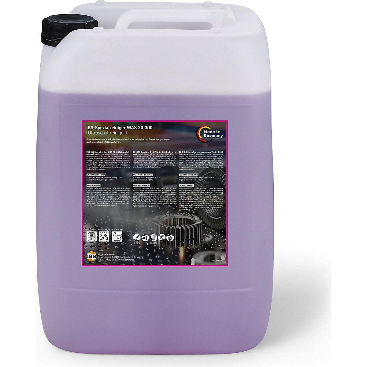 Detergente para limpeza ultrassónica WAS 20.300 – IBS Scherer (Imagem do produto 7)-6