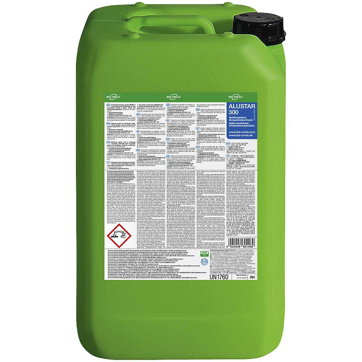 Detergente para máquinas ALUSTAR 300 - Bio-Circle