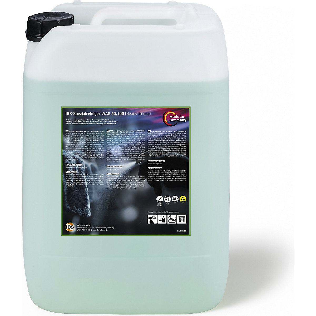 Detergente para máquinas/industrial WAS 50.100 – IBS Scherer