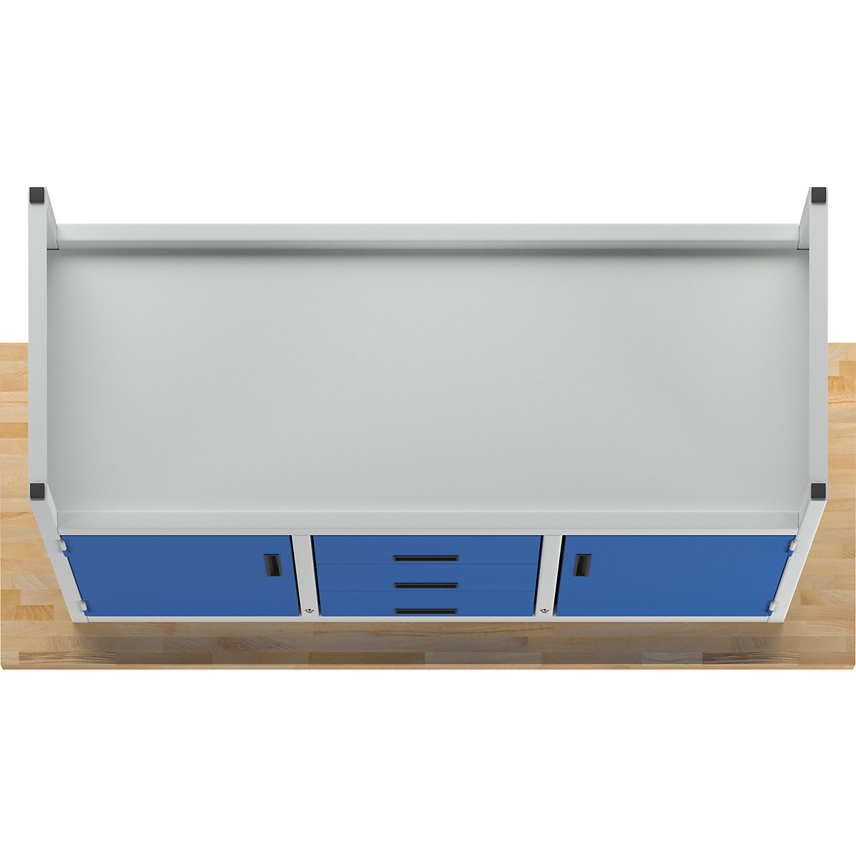 Banc de lucru cu laterale pline – eurokraft basic (Imagine produs 4)-3