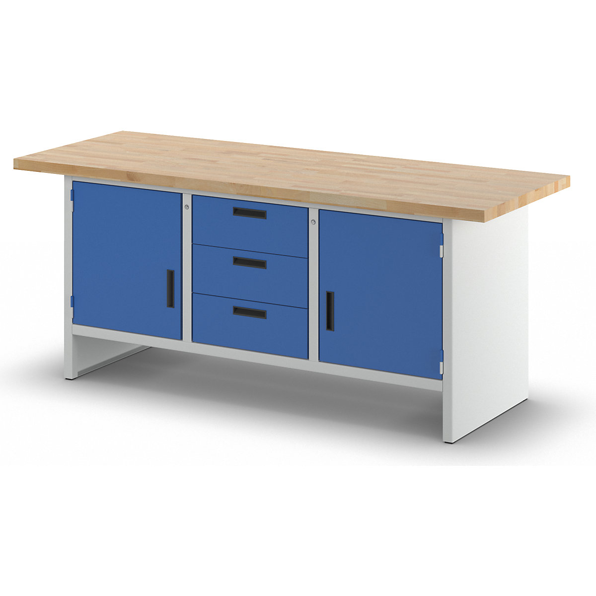 Banc de lucru cu laterale pline – eurokraft basic (Imagine produs 5)-4