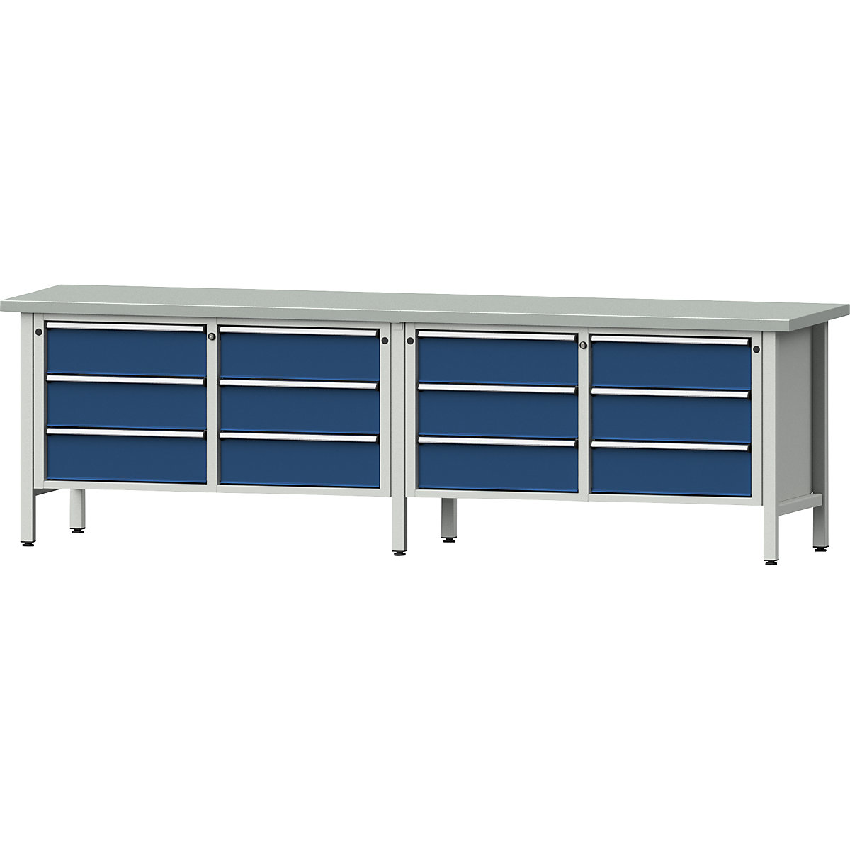 Banc de lucru lățime 2800 mm, cu cadru – ANKE