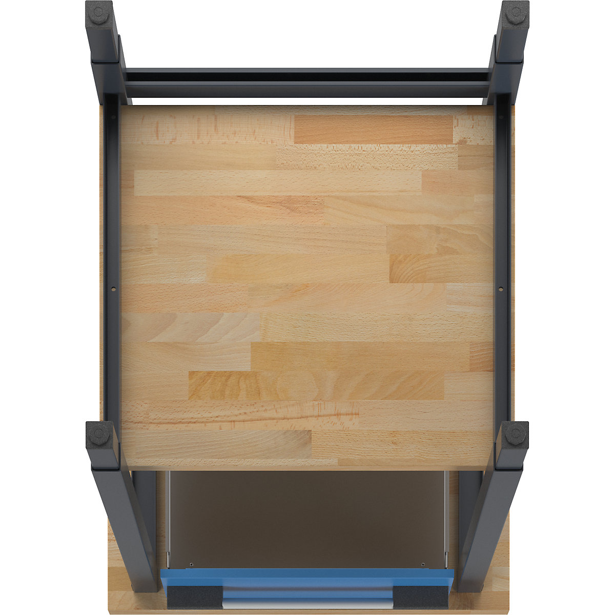 Banc de lucru reglabil pe înălțime, cu cadru – eurokraft pro (Imagine produs 2)-1