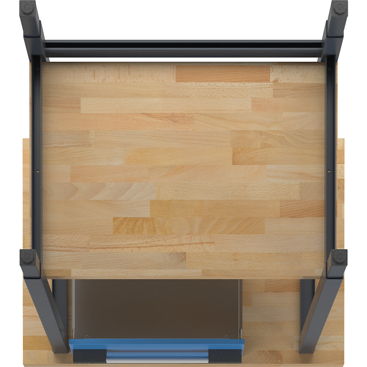 Banc de lucru reglabil pe înălțime, cu cadru – eurokraft pro (Imagine produs 7)-6