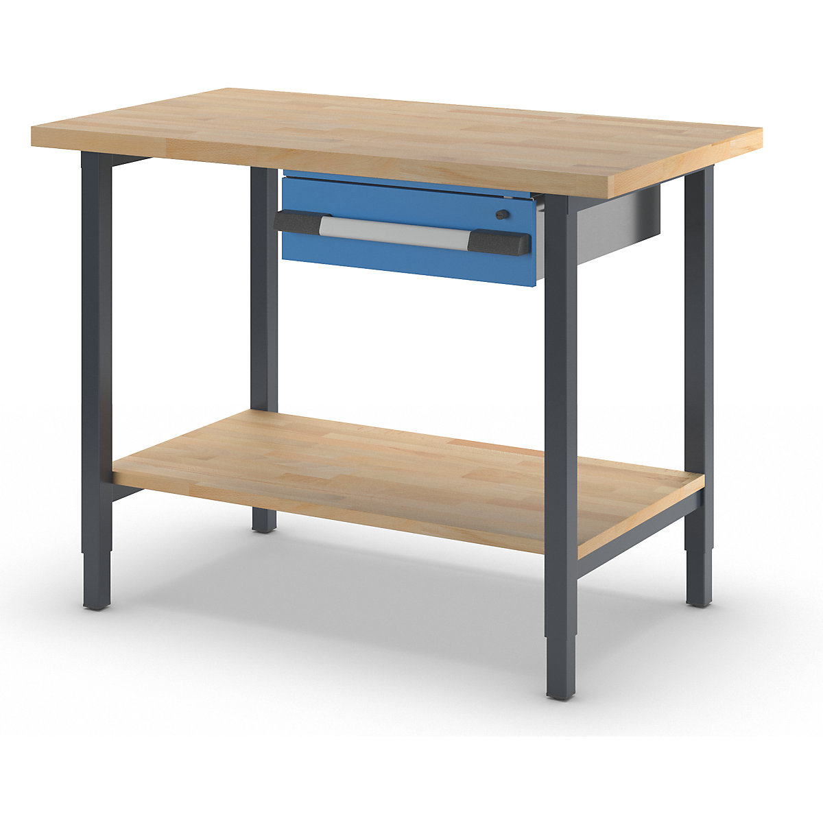 Banc de lucru reglabil pe înălțime, cu cadru – eurokraft pro (Imagine produs 2)-1