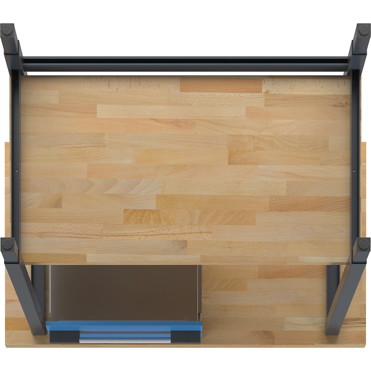 Banc de lucru reglabil pe înălțime, cu cadru – eurokraft pro (Imagine produs 7)-6
