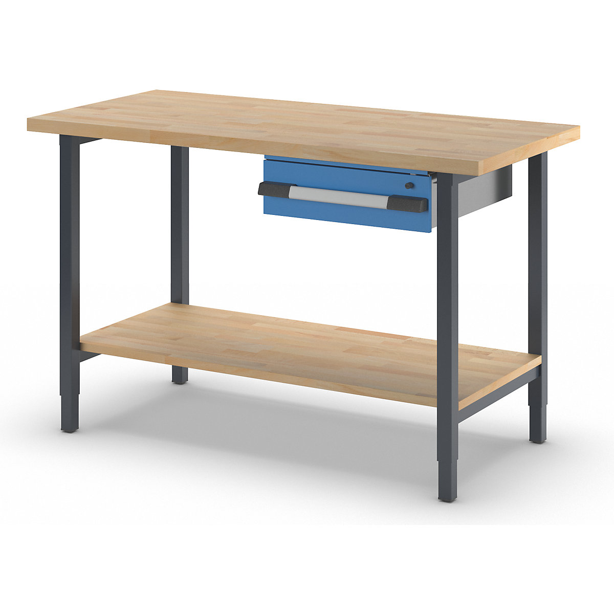 Banc de lucru reglabil pe înălțime, cu cadru – eurokraft pro (Imagine produs 2)-1