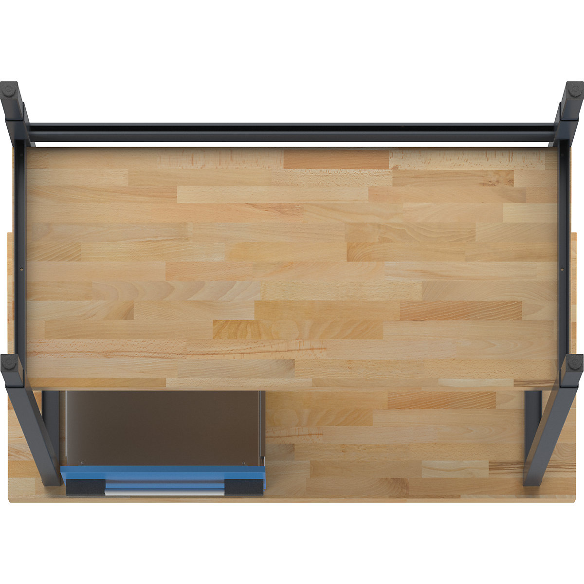 Banc de lucru reglabil pe înălțime, cu cadru – eurokraft pro (Imagine produs 7)-6