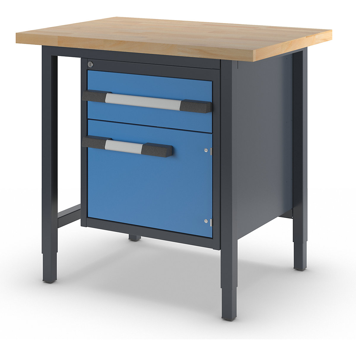 Banc de lucru reglabil pe înălțime, cu cadru – eurokraft pro (Imagine produs 2)-1