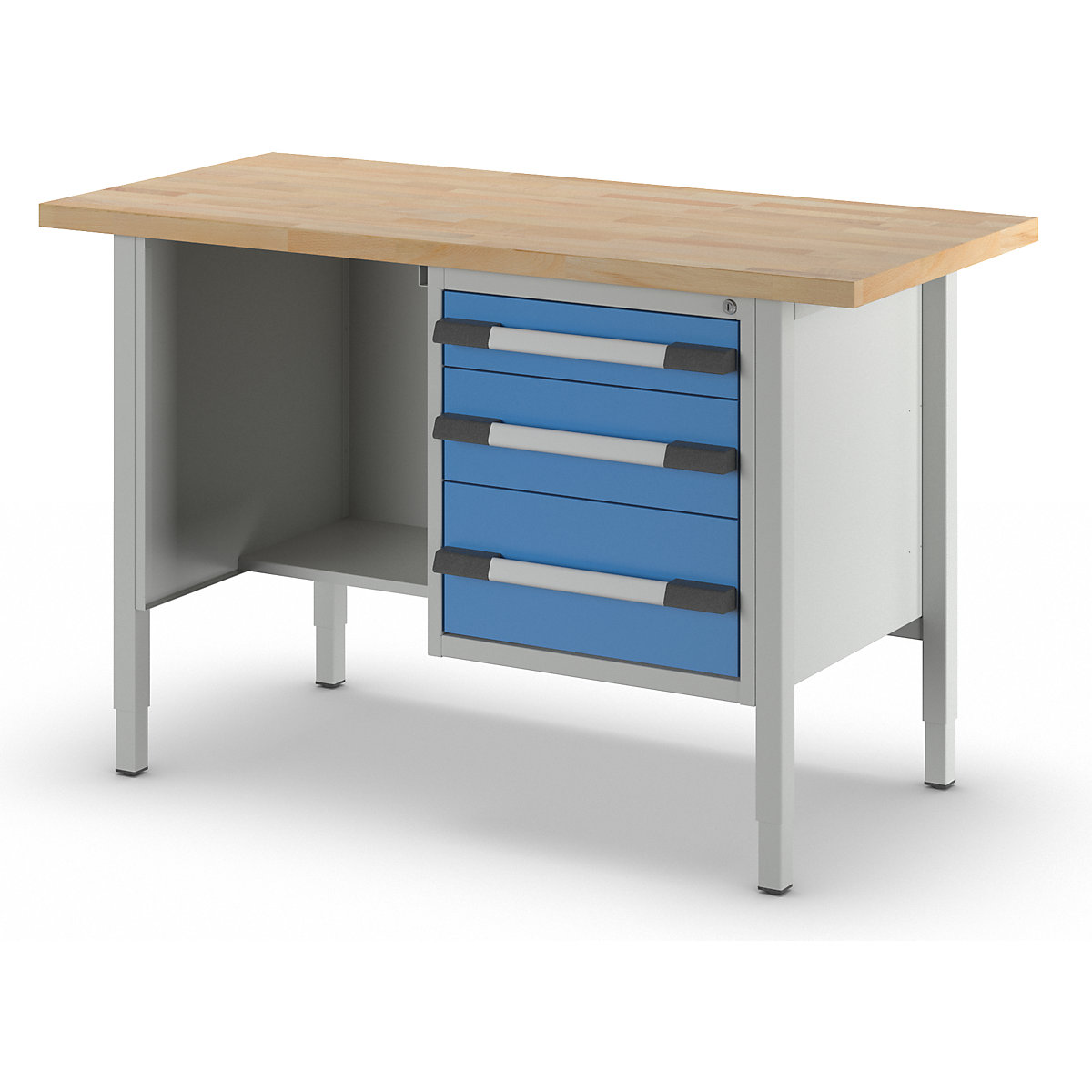Banc de lucru reglabil pe înălțime, cu cadru – eurokraft pro (Imagine produs 2)-1