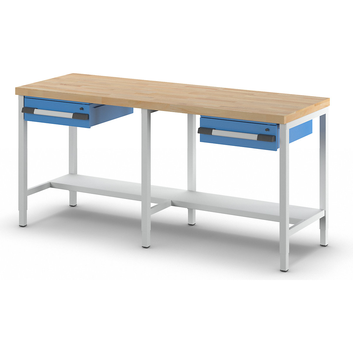 Banc de lucru reglabil pe înălțime, cu cadru – eurokraft pro (Imagine produs 6)-5