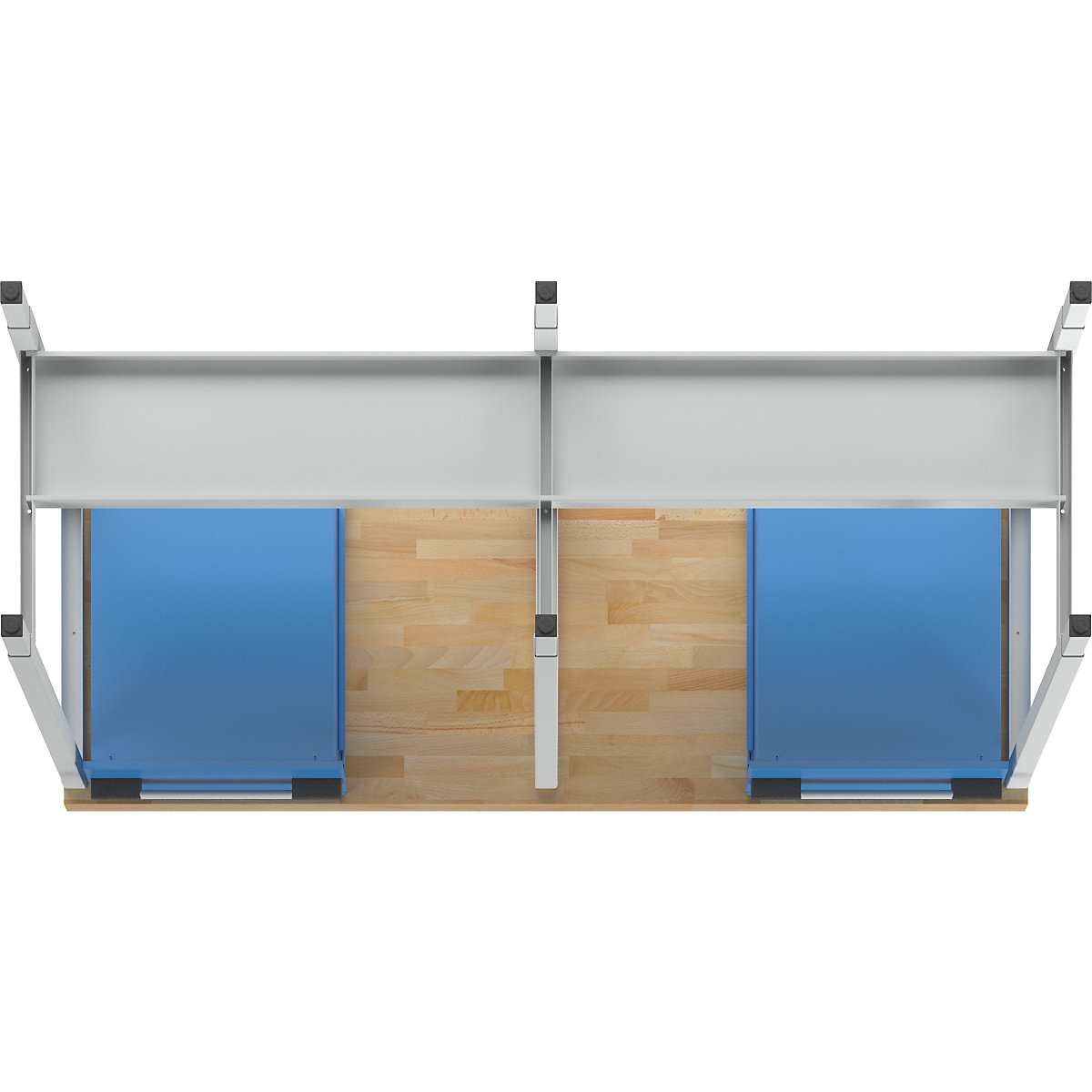 Banc de lucru reglabil pe înălțime, cu cadru – eurokraft pro (Imagine produs 5)-4