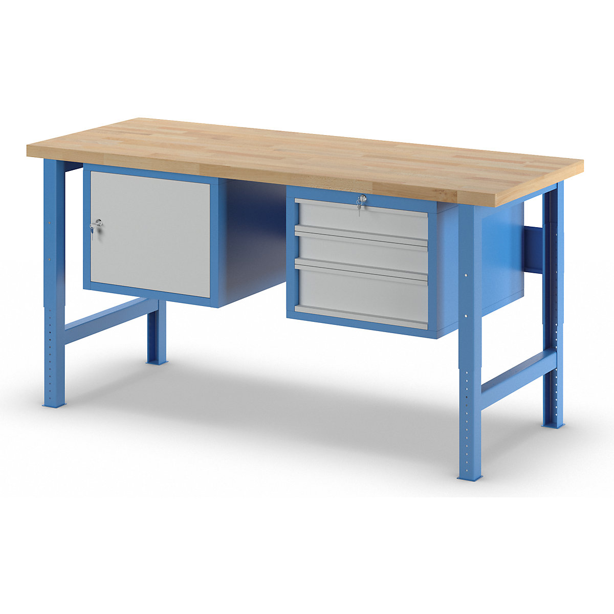 Banc de lucru reglabil pe înălțime, sistem modular (Imagine produs 2)-1