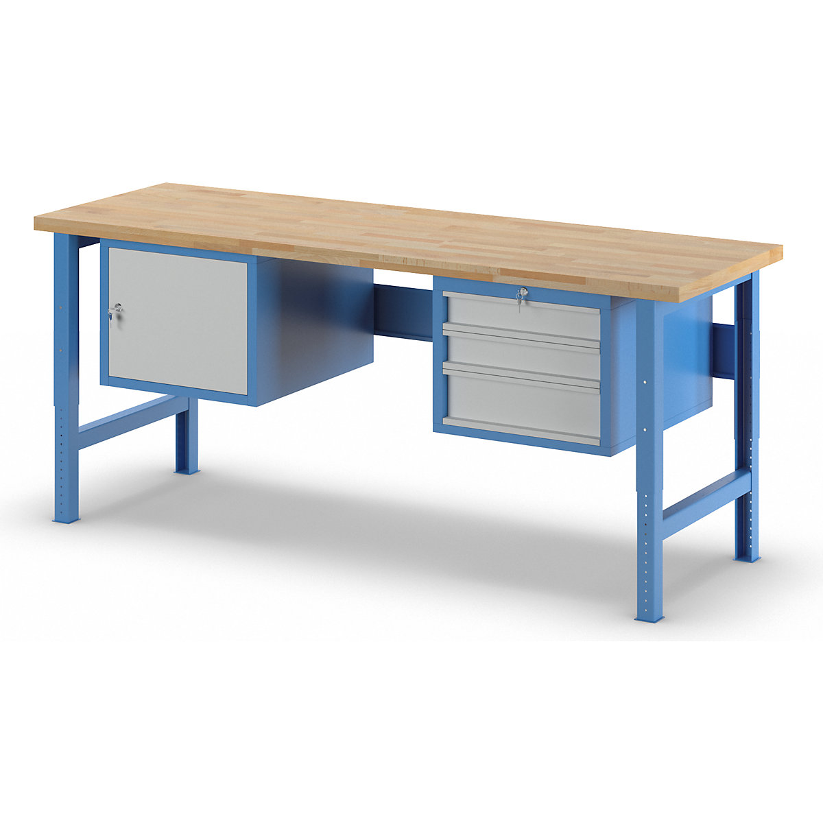 Banc de lucru reglabil pe înălțime, sistem modular (Imagine produs 2)-1