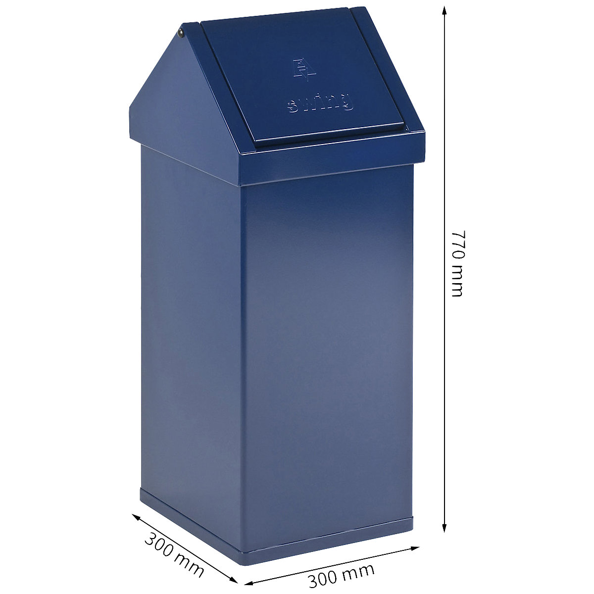 Afvalbak, aluminium (Productafbeelding 2)-1