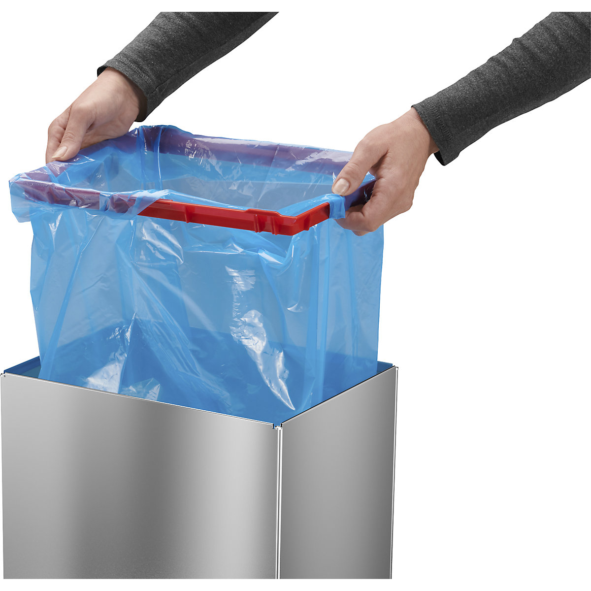 Afvalbak met tuimeldeksel BIG-BOX SWING – Hailo (Productafbeelding 5)-4