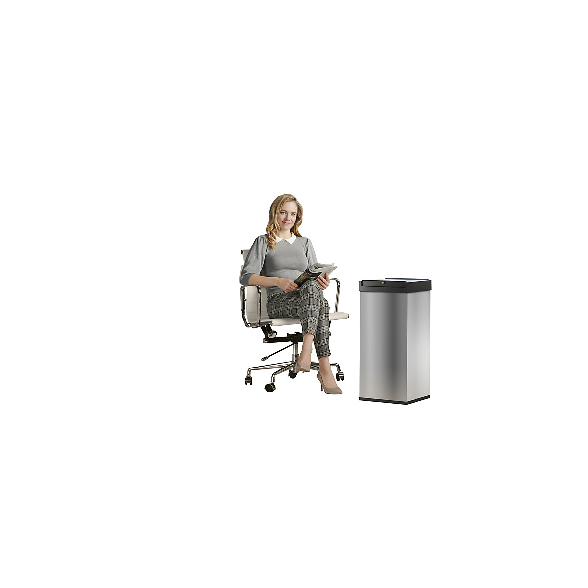 Afvalbak met tuimeldeksel BIG-BOX SWING – Hailo (Productafbeelding 8)-7