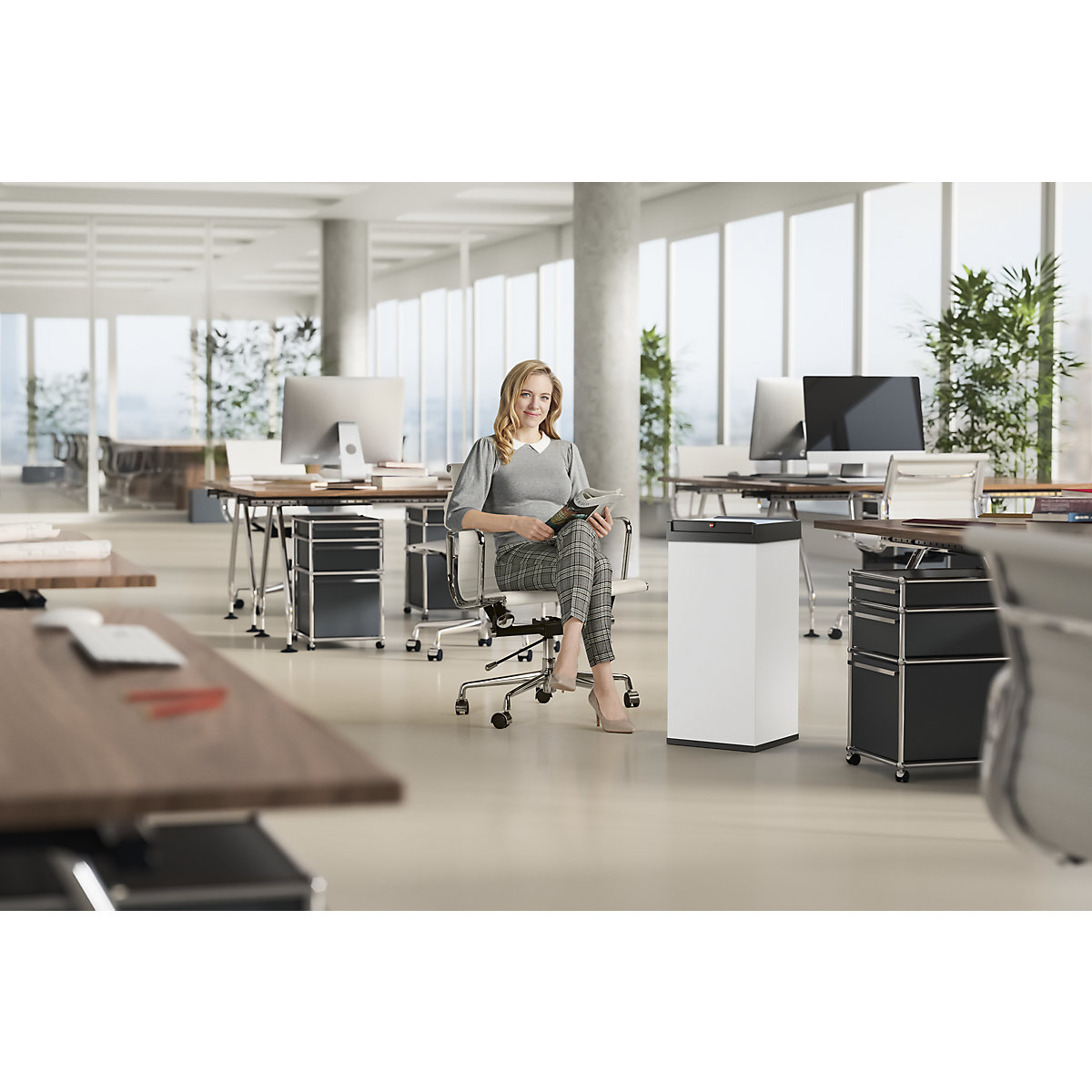 Afvalbak met tuimeldeksel BIG-BOX SWING – Hailo (Productafbeelding 8)-7