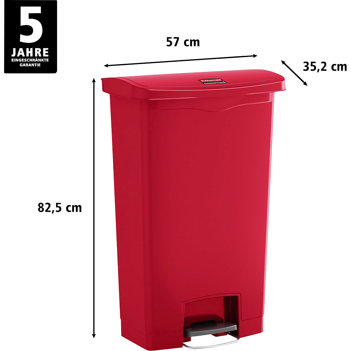Pedaalafvalemmer SLIM JIM® – Rubbermaid (Productafbeelding 3)-2