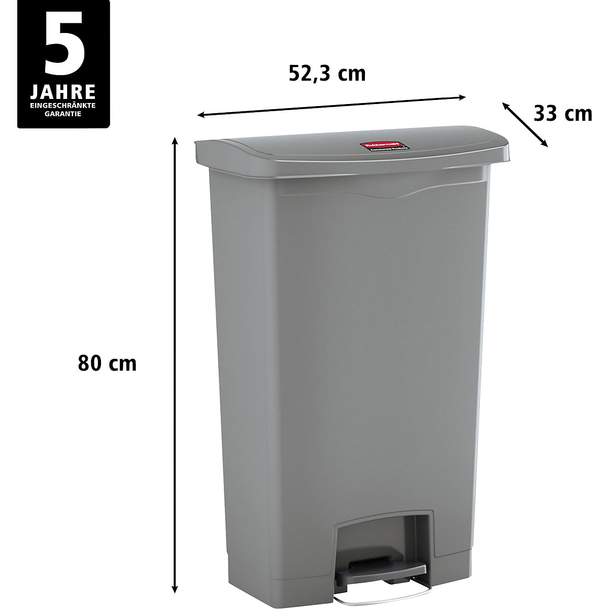 Pedaalafvalemmer SLIM JIM® – Rubbermaid (Productafbeelding 2)-1