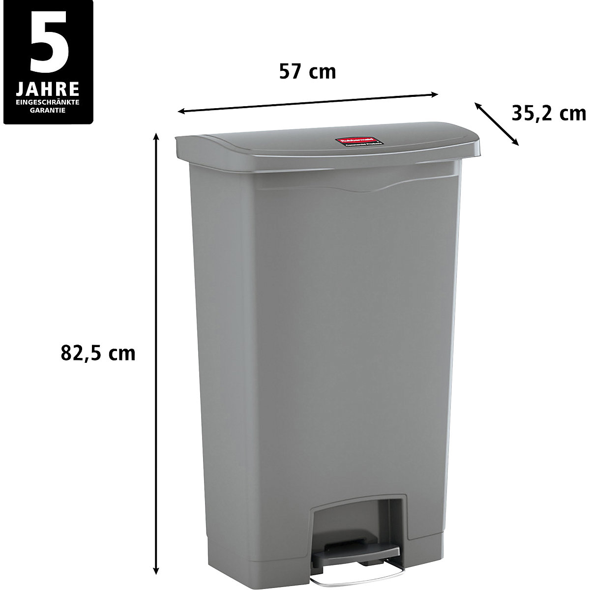 Pedaalafvalemmer SLIM JIM® – Rubbermaid (Productafbeelding 2)-1