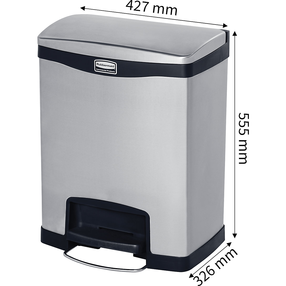 Pedaalafvalemmer SLIM JIM® – Rubbermaid (Productafbeelding 6)-5