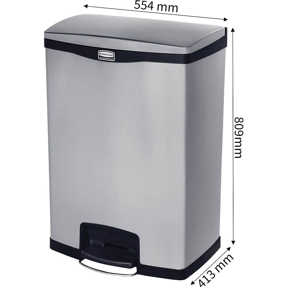 Pedaalafvalemmer SLIM JIM® – Rubbermaid (Productafbeelding 3)-2