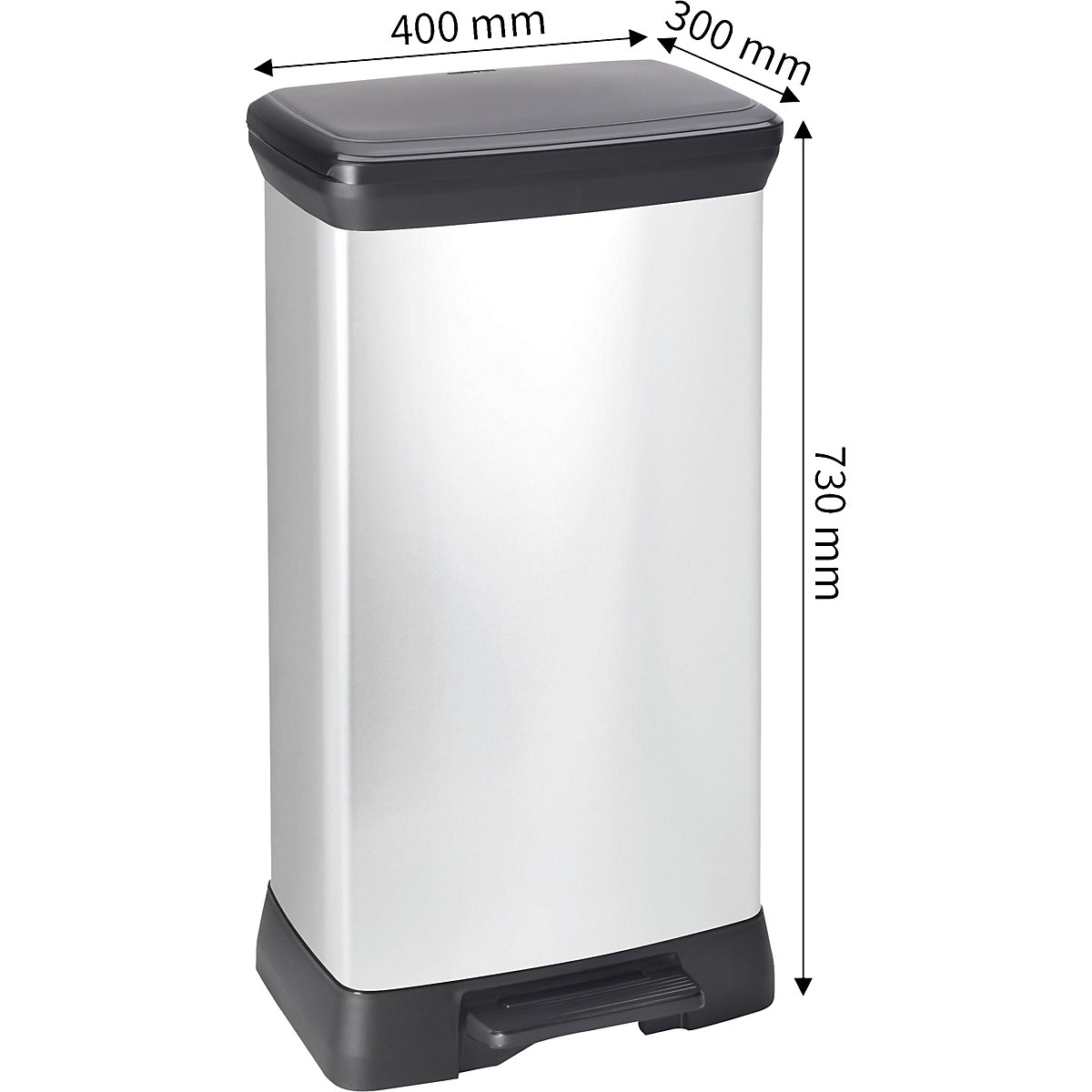 Pedaalemmer DECOBIN, hoekig (Productafbeelding 9)-8